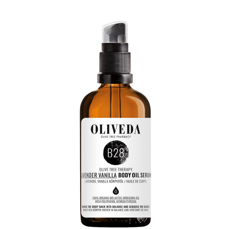 OLIVEDA B28 aceite corporal lavanda vainilla anti-estrés
