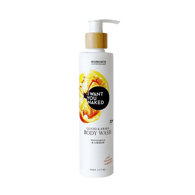 I want you naked GOOD KARMA Body Wash con mandarina y laurel