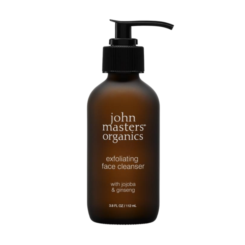Limpiador facial exfoliante con jojoba + ginseng