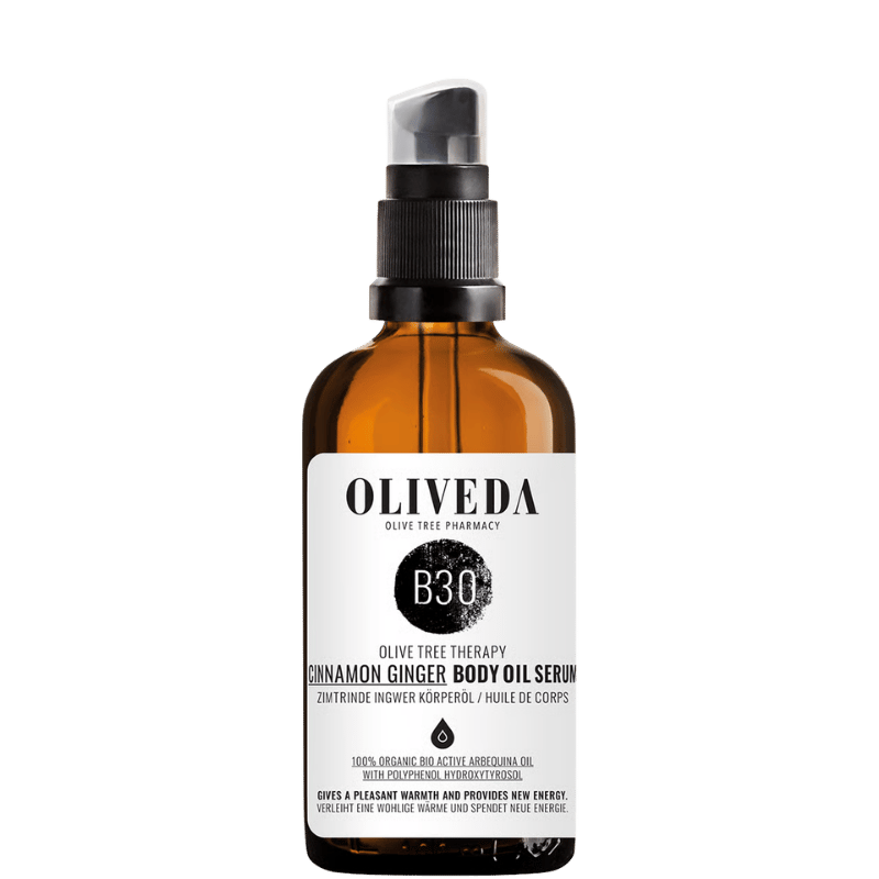 OLIVEDA B30 aceite corporal corteza de canela jengibre Relaxing