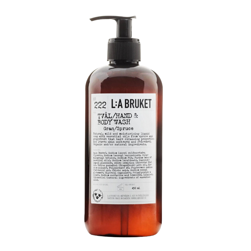 L:A BRUKET No. 222 Hand & Body Wash Spruce 450ml