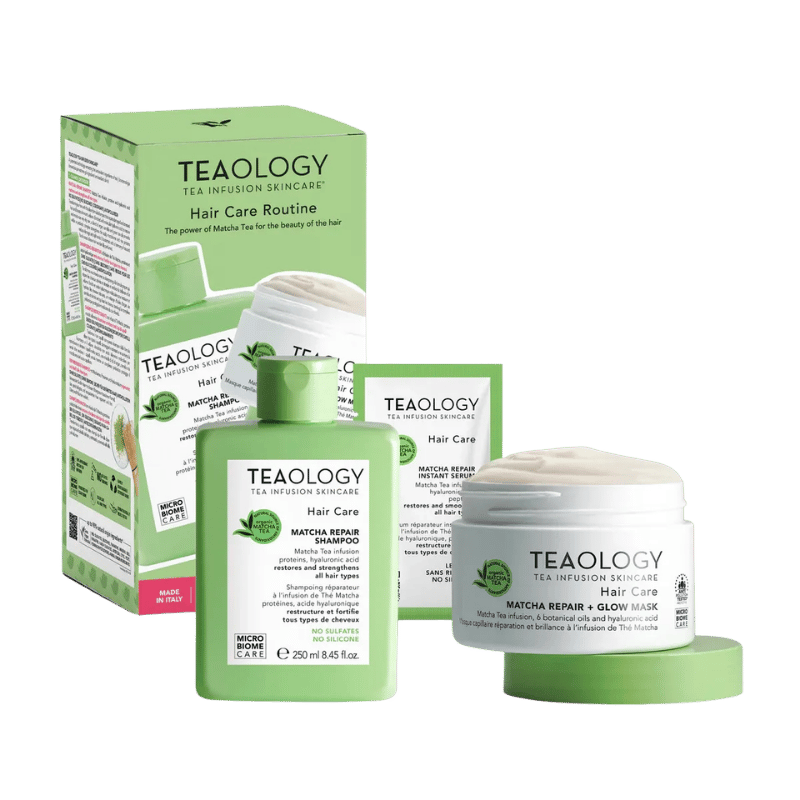 TEAOLOGY Matcha Repair Hair Care Routine Kit kit de cuidado del cabello