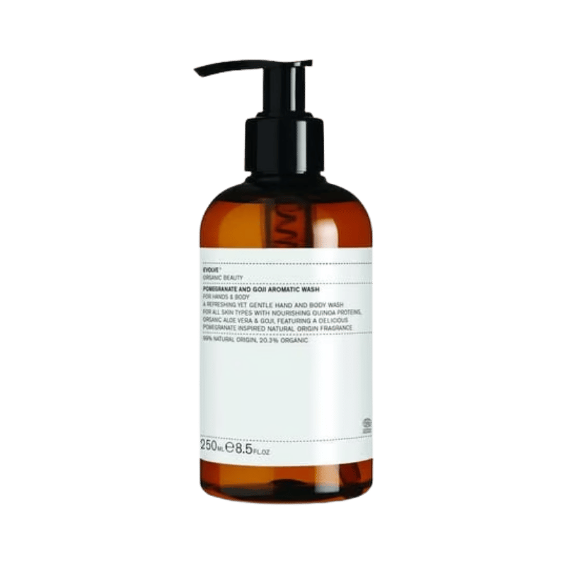 EVOLVE Organic Beauty Pomegranate y Goji AROMÁTICO Wash