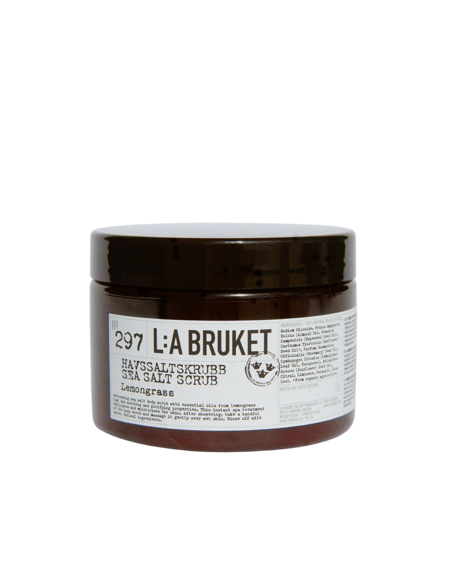 L:A BRUKET No. 297 Sea Salt Scrub Bodypeeling  Lemongrass - 420G CosmosNat