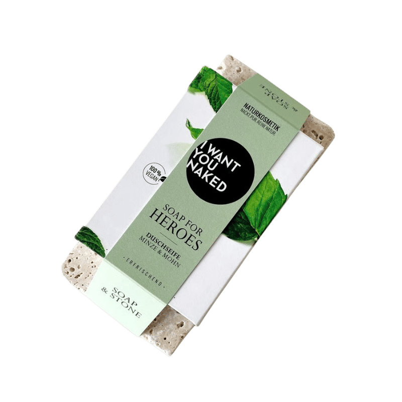 I want you naked SOAP & STONE Naked Stone con jabón de ducha SOAP FOR HEROES