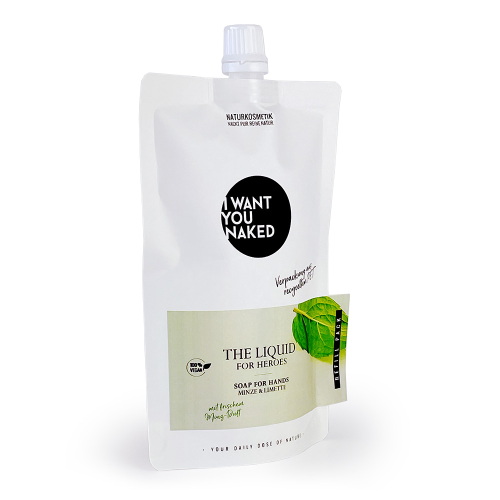 I want you naked THE LIQUID For Heroes con lima & menta 1000ml Refill