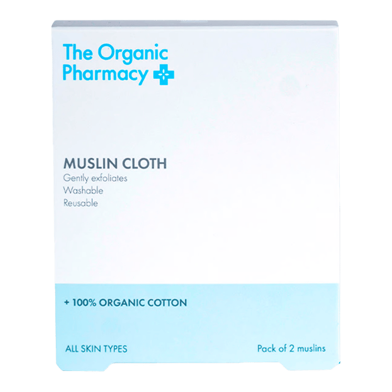 Organic Pharmacy Organic Muslin Cloth 2er Pack Paños de limpieza