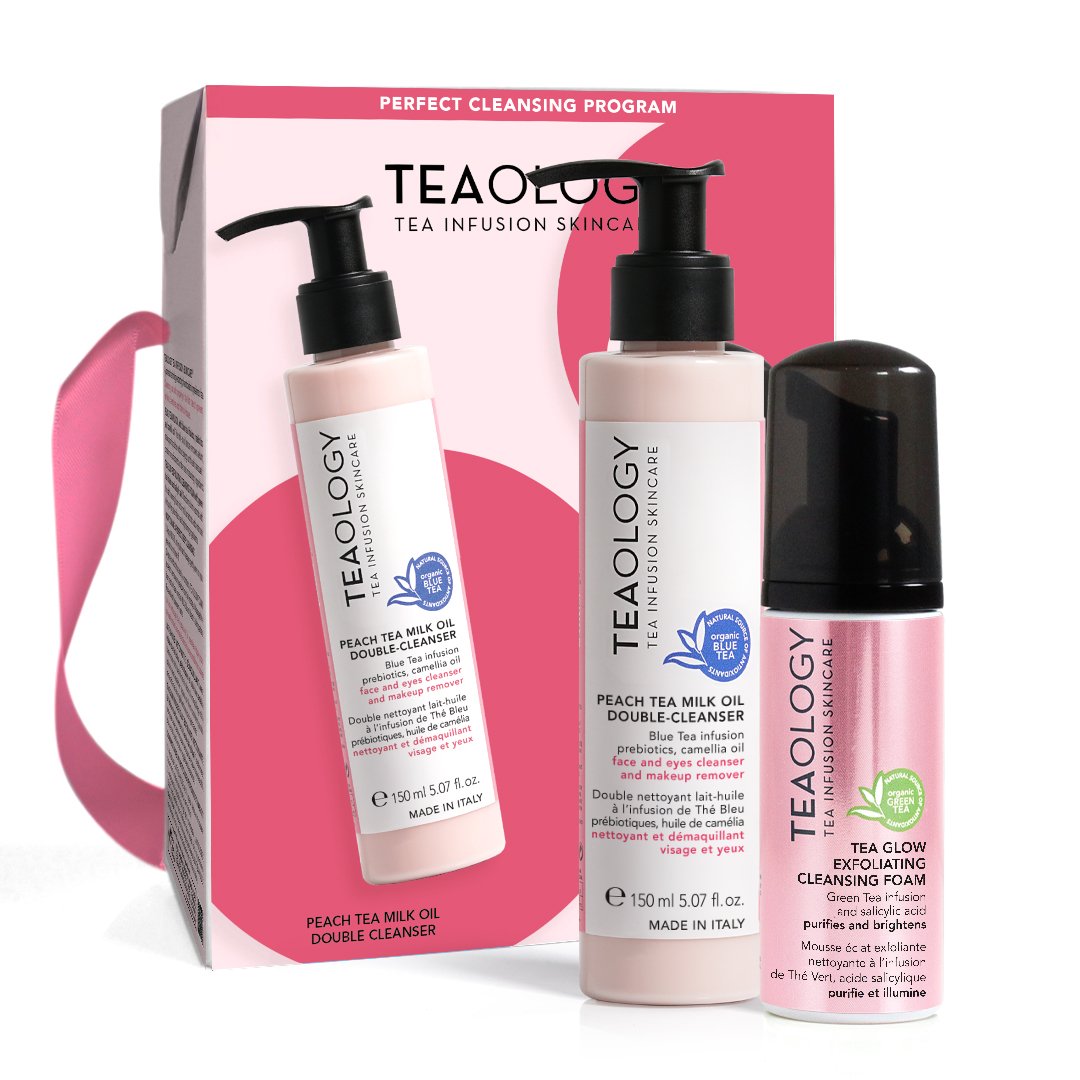 TEAOLOGY KIT - Peach tea milk oil + tea glow foam