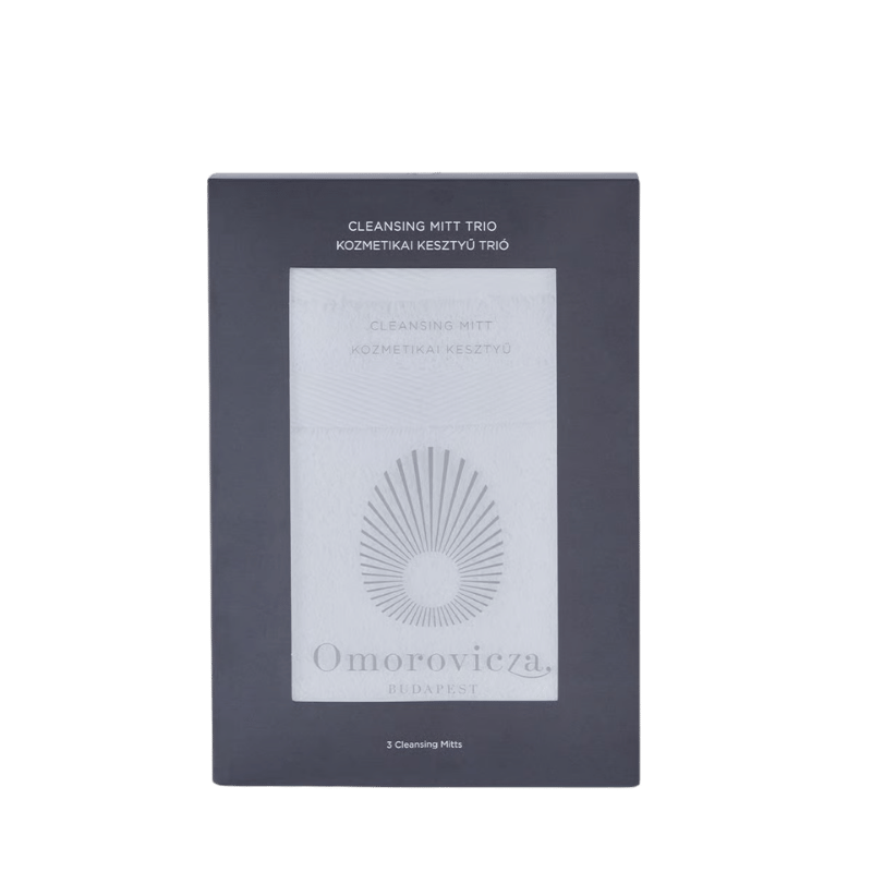 OMOROVICZA Cleansing Face Mitt Trio white guante de limpieza