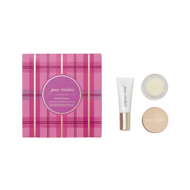 Jane Iredale Mineral Make-up Smooth & Renew Sugar Lip Scrub & Hydrating Lip Mask Duo - Edición Limitada