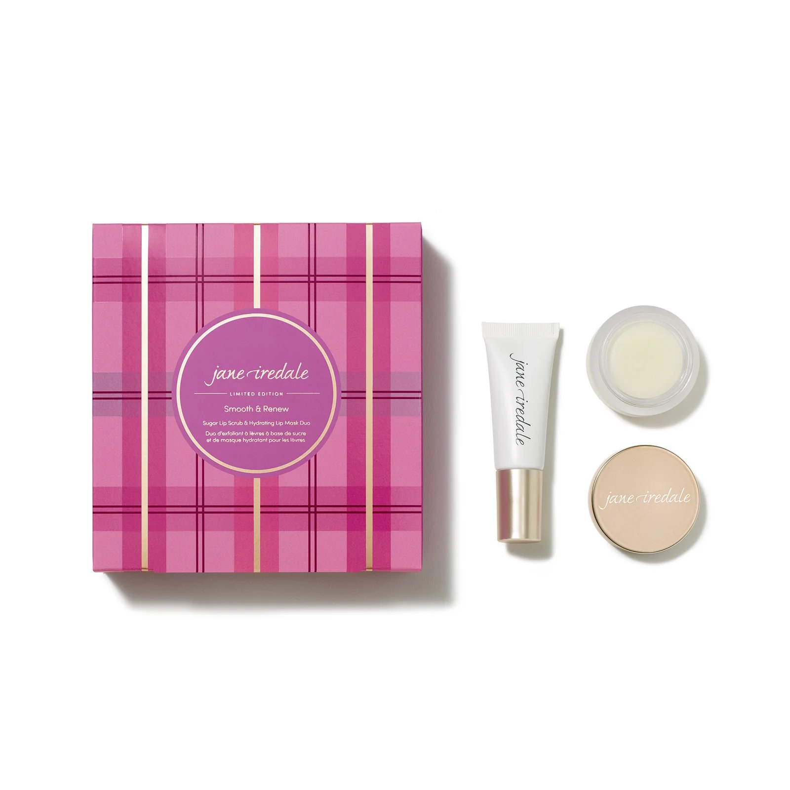 Jane Iredale Mineral Make-up Smooth & Renew Sugar Lip Scrub & Hydrating Lip Mask Duo - Limited Editi