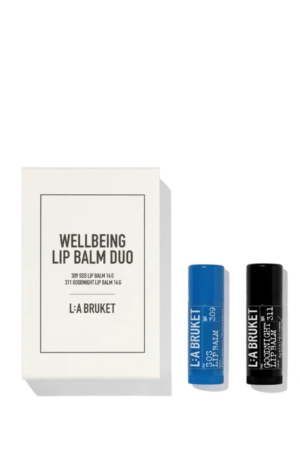 L:A BRUKET Wellbeing Lip Balm Duo Lippenbalsam