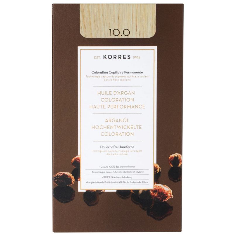 Korres ARGAN OIL Hair Colorant 10.0 rubio platino