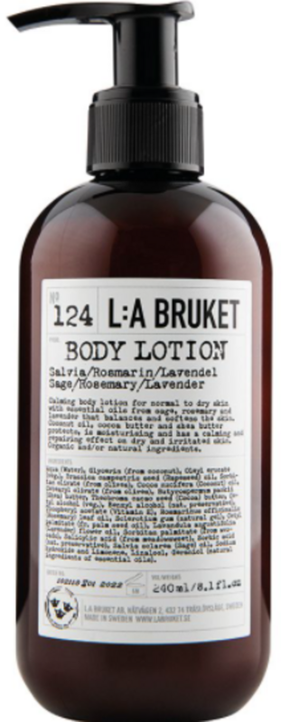 L:A BRUKET No. 124 NEW Body Lotion Sage/Rosemary/Lavender