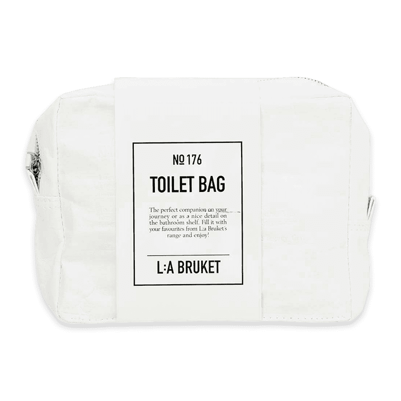 L:A BRUKET No. 176 Toilet Bag white bolsa de cosméticos