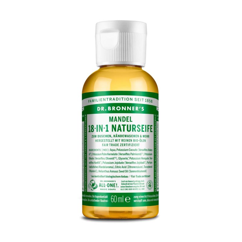 Dr. Bronner's 18 in 1 Bio Jabón natural de almendra