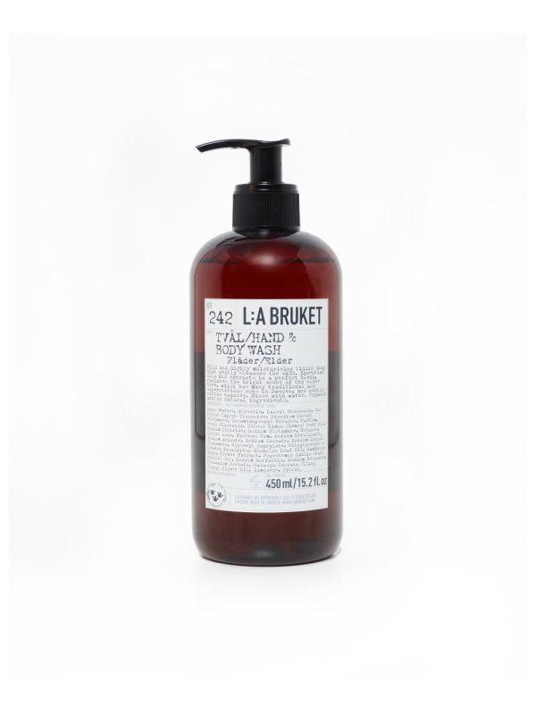 L:A BRUKET No. 242 Hand & Body Wash Elder 450ml jabón líquido