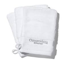 OMOROVICZA Cleansing Face Mitt Trio white guante de limpieza