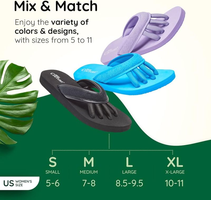Pedi Couture Sandalia de pedicura SPA Terry Turquesa