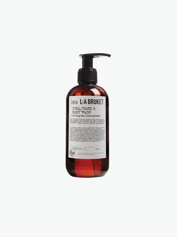 L:A BRUKET No. 069 Hand & Body Wash Lemongrass tamaño de viaje