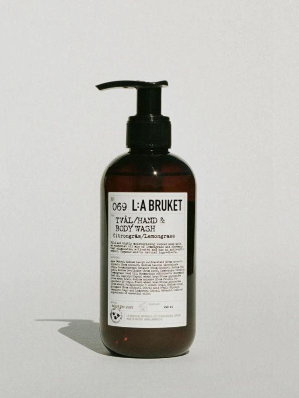 L:A BRUKET No. 069 Hand & Body Wash Lemongrass tamaño de viaje