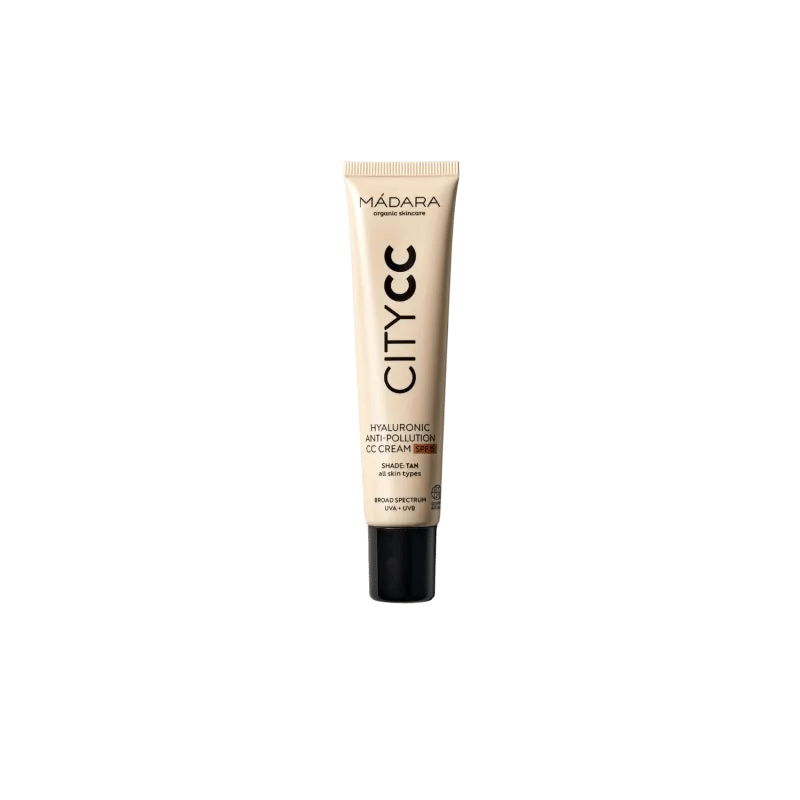 MADARA Organic Skincare CITY CC Hyaluronic Anticontaminación CC crema SPF15 - TAN