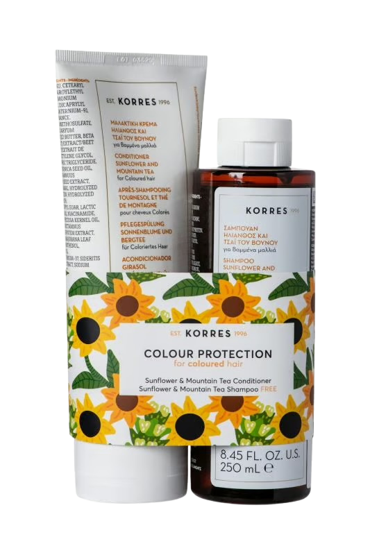 Korres SUNFLOWER & MOUNTAIN TEA set de cuidado del cabello