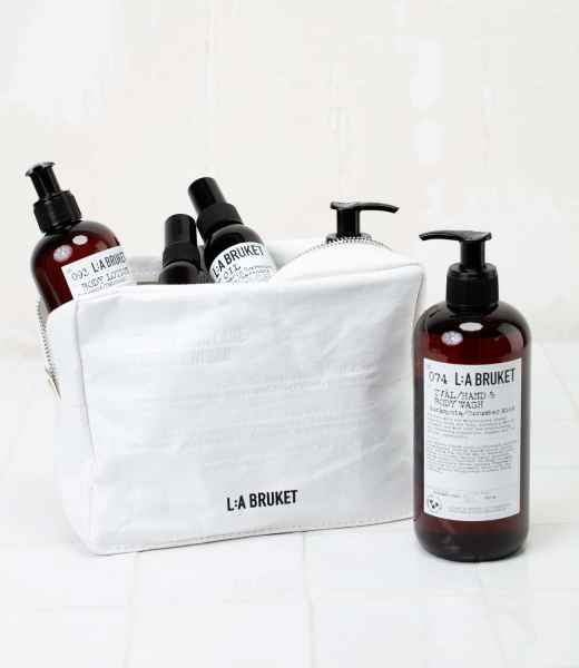 L:A BRUKET No. 176 Toilet Bag white bolsa de cosméticos