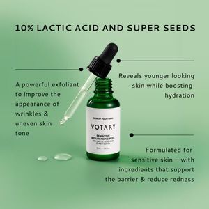 VOTARY Sensitive Resurfacing Peel - 10% Ácido Lacid y Super Seeds