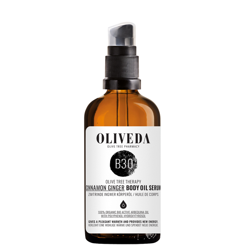 OLIVEDA B30 aceite corporal corteza de canela jengibre Relaxing