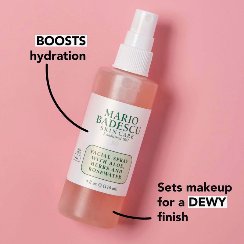 Mario Badescu Skincare Facial Spray con Aloe, Herbs & Rosewater 118ml