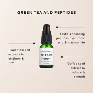 VOTARY Gel de Ojos Muy Brillante - Té Verde y Péptido