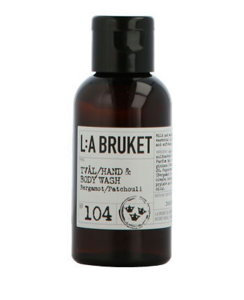 L:A BRUKET No. 104 Gel de lavado de manos y cuerpo Bergamota/Patchouli tamaño de viaje