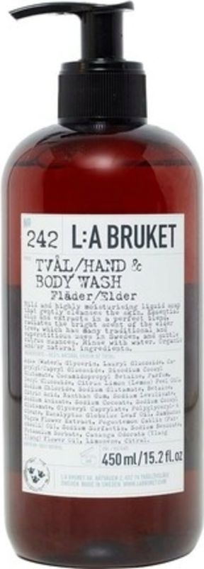 L:A BRUKET No. 242 Hand & Body Wash Elder 450ml jabón líquido