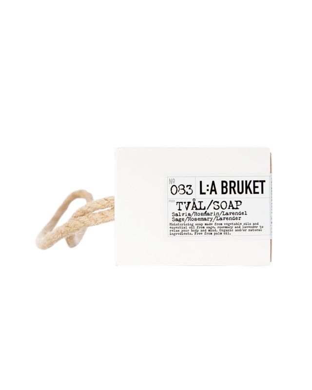 L:A BRUKET No. 083 Rope Soap Sage/Rosemary/Lavender