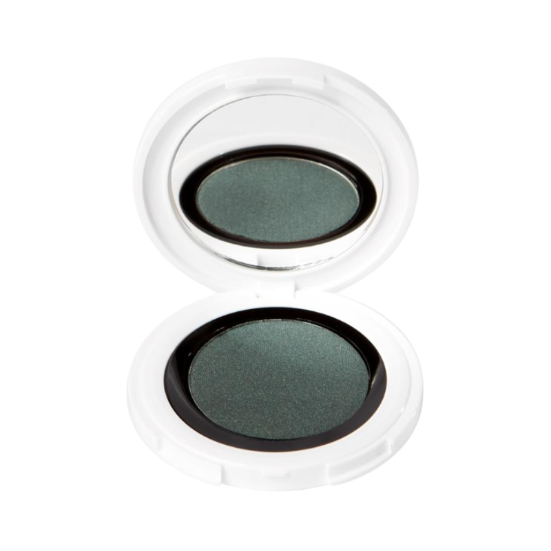 UND GRETEL IMBE Eye Shadow in der Farbe 8 Pine, geöffnetes Kompaktgehäuse mit Spiegel.
