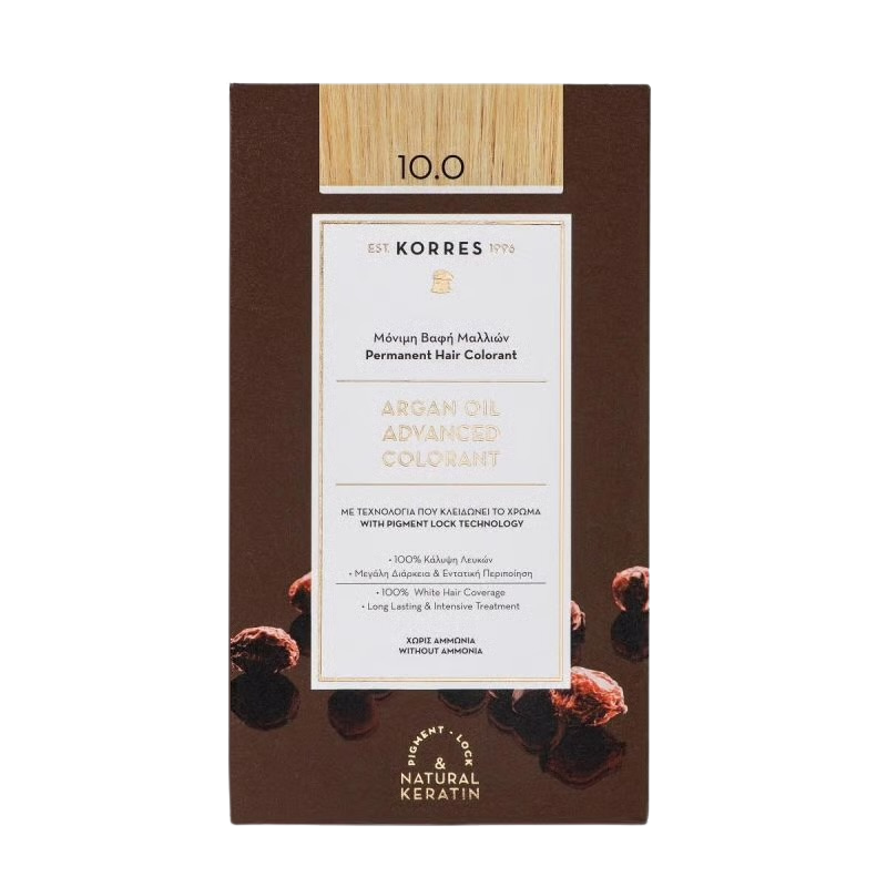 Korres ARGAN OIL Hair Colorant 10.0 rubio platino