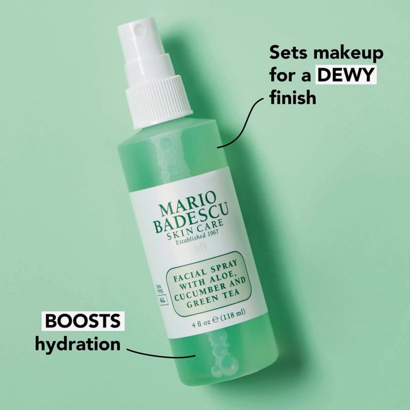 Mario Badescu Skincare Facial Spray con Aloe, Pepino y Té Verde 118ml