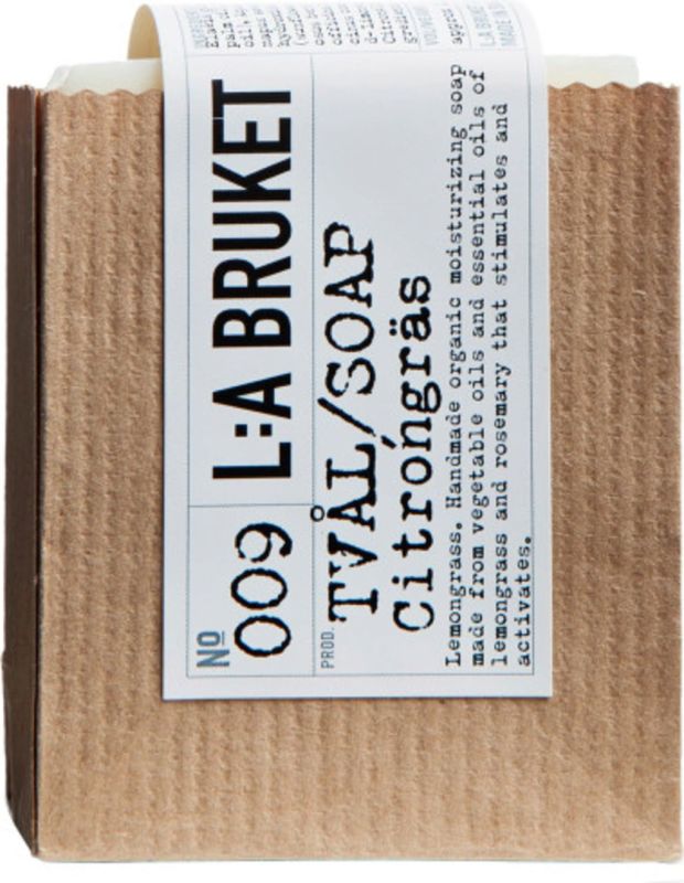 L:A BRUKET No. 009 Bar Soap Lemongrass jabón