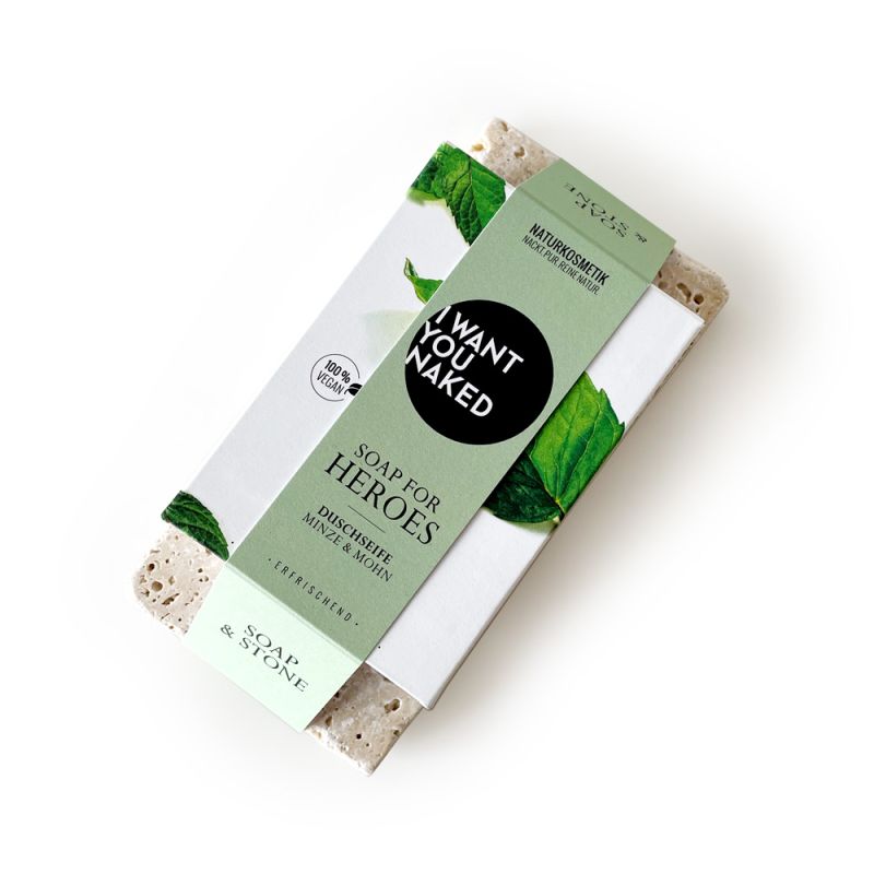 I want you naked SOAP & STONE Naked Stone con jabón de ducha SOAP FOR HEROES