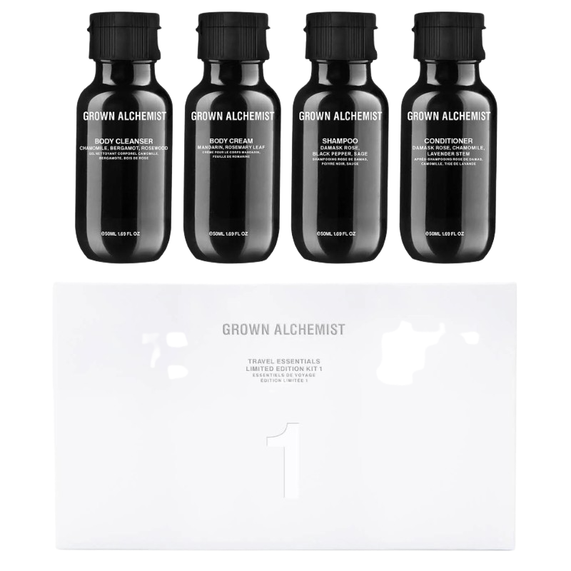 Grown Alchemist Travel Essentials Kit kit de viaje