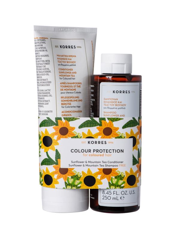 Korres acondicionador Sunflower & Mountain Tea para cabello teñido