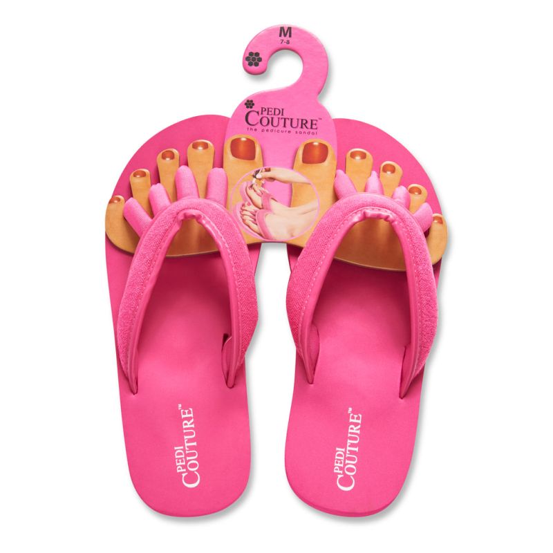 Pedi Couture Sandalia de pedicura SPA Terry Fucsia