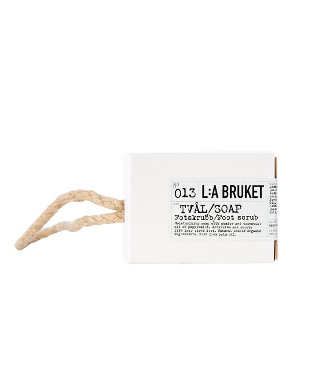 L:A BRUKET No. 013 Rope Soap Foot Scrub Peppermint