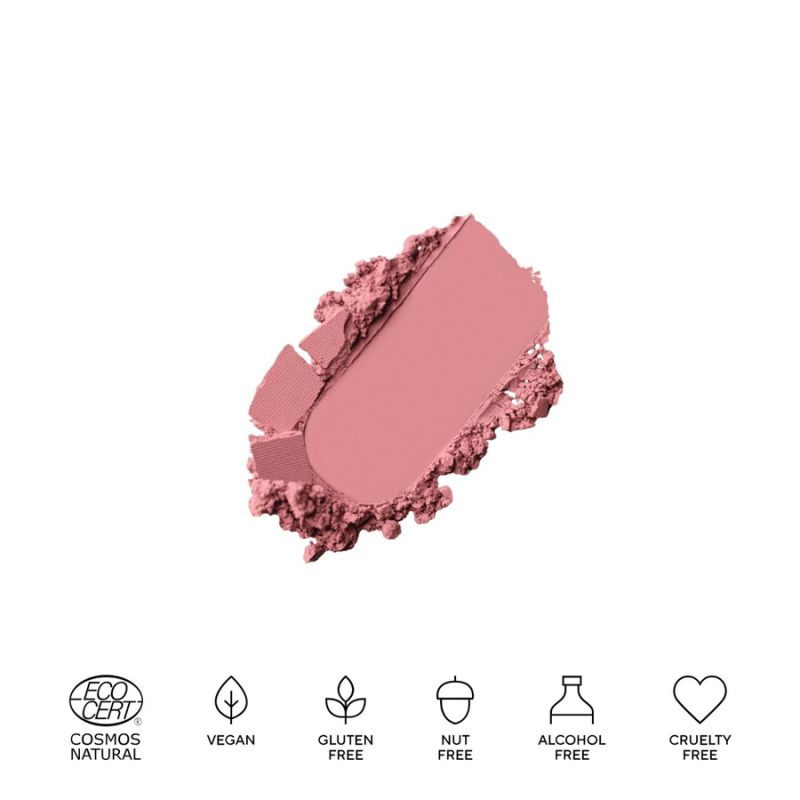 MADARA Organic Skincare Blush magnético, rubor mineral para mejillas, #3 mejillas frías