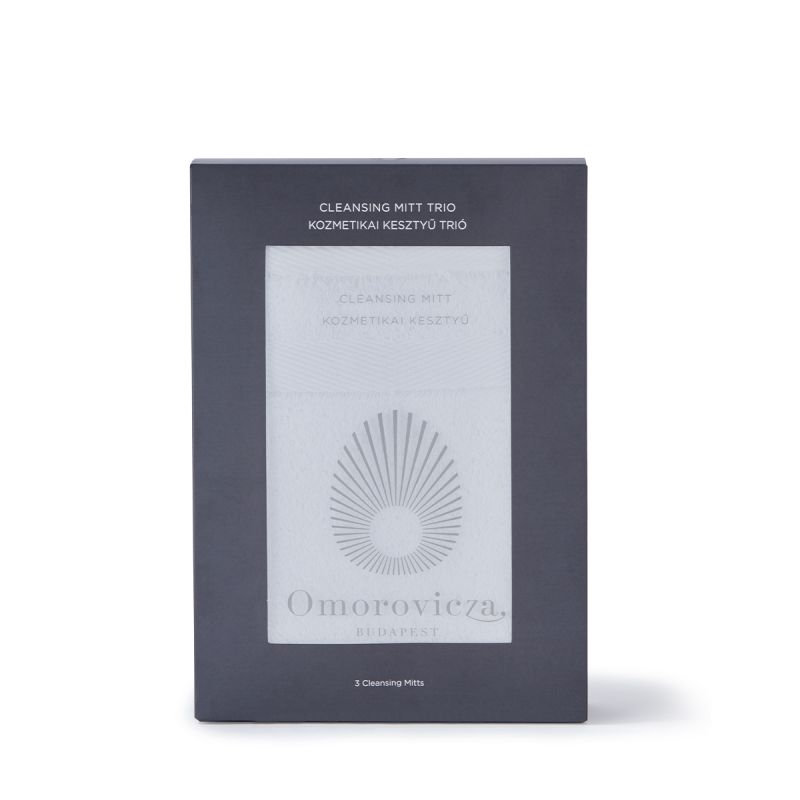 OMOROVICZA Cleansing Face Mitt Trio white guante de limpieza