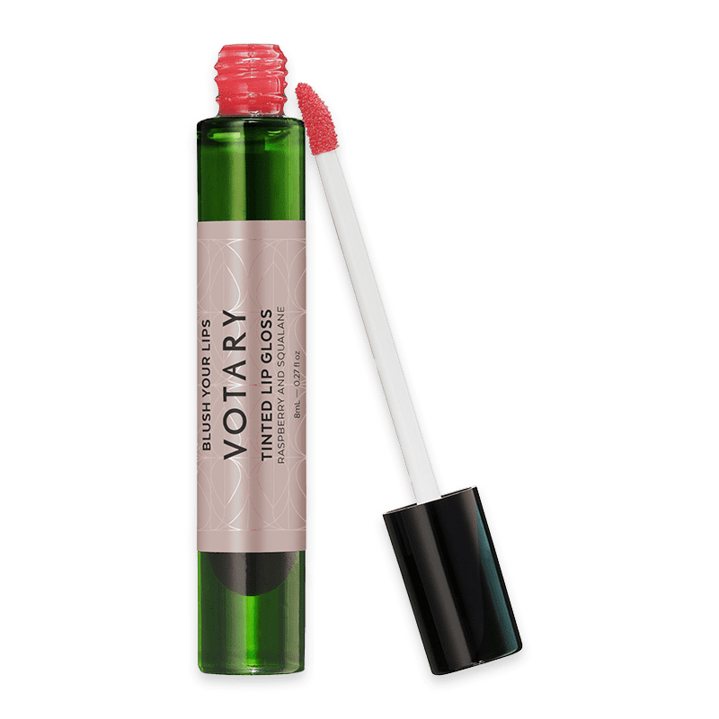 VOTARY Tinted Lip Gloss; Raspberry & Squalane 8ml*
