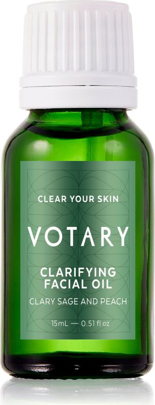VOTARY Clarifying Facial Oil- Clary Sage & Peach*