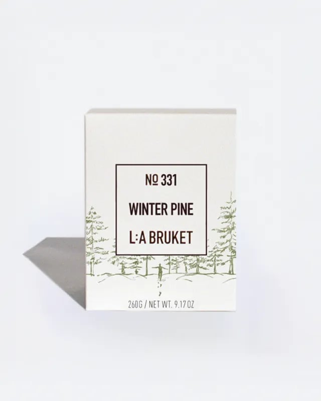 L:A BRUKET No. 331 Vela Pino de Invierno Edición Limitada