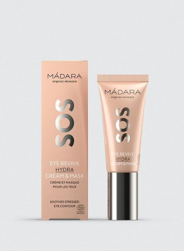 MADARA Organic Skincare SOS Eye Revive Hydra crema y mascarilla